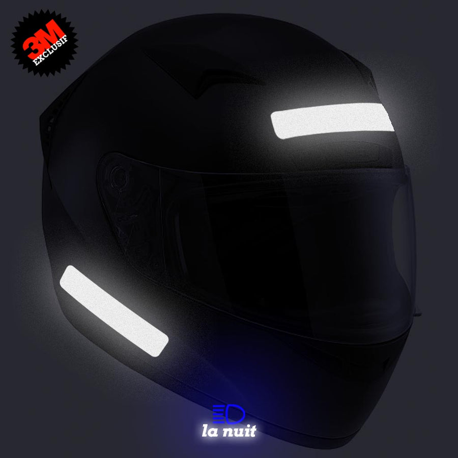Stickers rétro réfléchissants noirs pour casque moto AGV K5-S